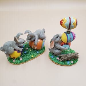 Silvestri Charming Tails Binky's Bouncing Bundle & Bunny Love Easter Bunny Eggs